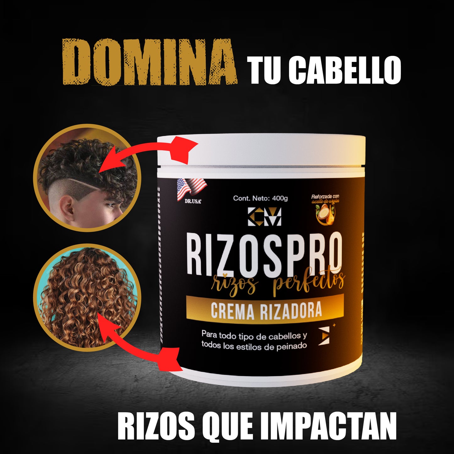 Rizos Pro™-500G- (LA ORIGINAL) By Dr. USA Tratamiento De Crema Rizadora 100% Efectivo