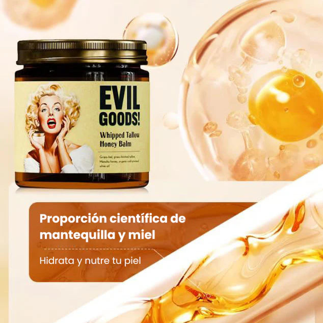 🧴✨EVIL GOODS® – Bálsamo de Sebo de Res Batido🐄 y Miel🐝 de Manuka 🌻