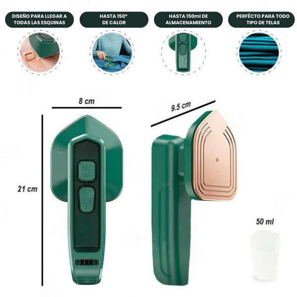 Mini Plancha Steam Iron® - Poder de Vapor Instantáneo 💨👕