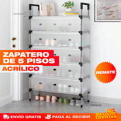 Zapatero 5 niveles en Acrílico