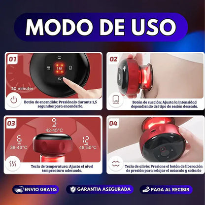 Masajeador Eléctrico De Ventosa Succión®️Inalámbrica🔋