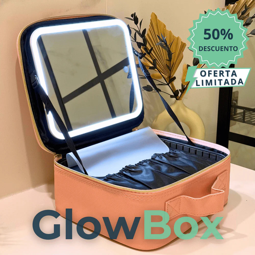 💄🖌️ Maleta de Maquillaje con Espejo🪞 + Luz LED💡 – ¡Tu tocador portátil donde vayas!
