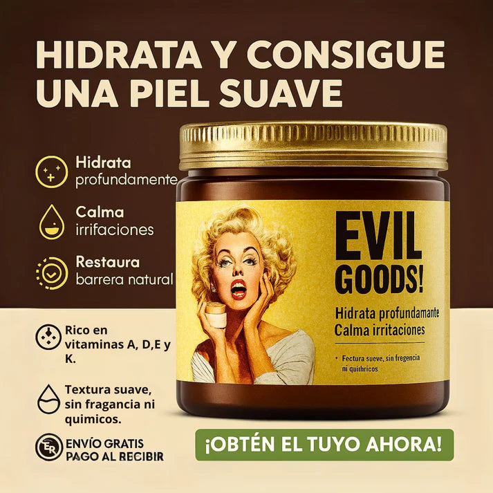 🧴✨EVIL GOODS – Bálsamo de Sebo de Res Batido🐄 y Miel🐝 de Manuka 🌻