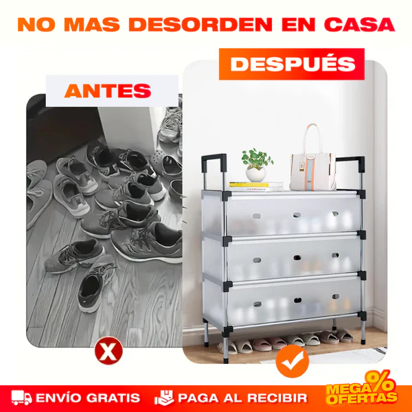 Zapatero 5 niveles en Acrílico