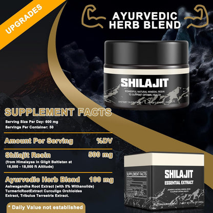 Shilajit 100% Resina Pura🗻 - El Secreto Milenario para una Energía y Bienestar Inigualable💪