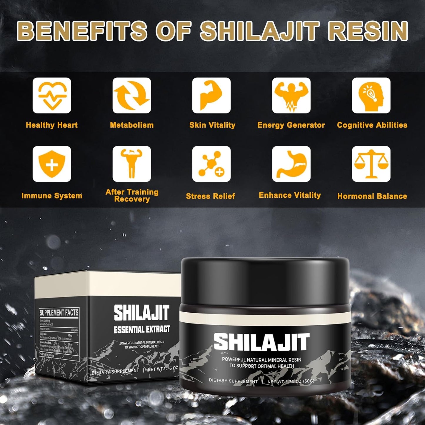 Shilajit 100% Resina Pura🗻 - El Secreto Milenario para una Energía y Bienestar Inigualable💪