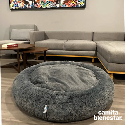 💤🍩 Camita Donut Bienestar para Mascotas Antiestrés🐶🐱