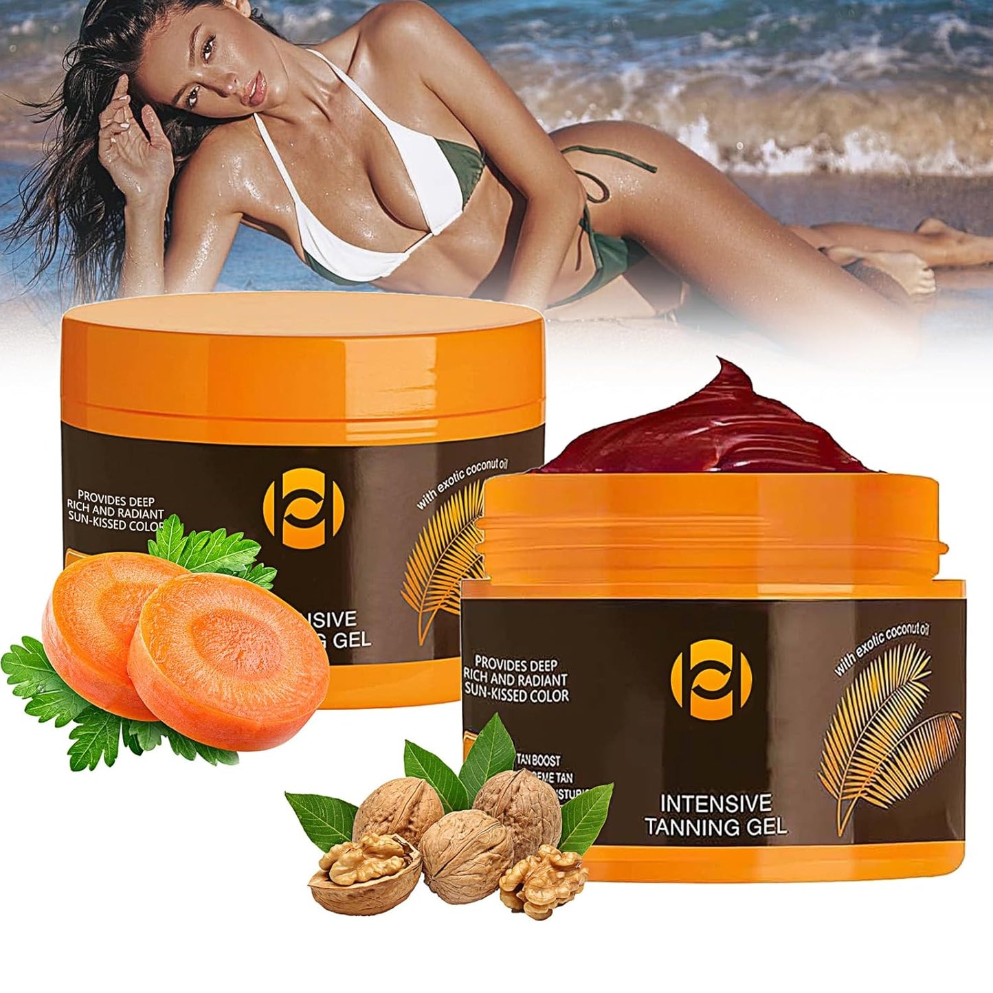 🍊Bronceador OUHOE 150g✨¡Brilla como el sol este verano!☀️🔆