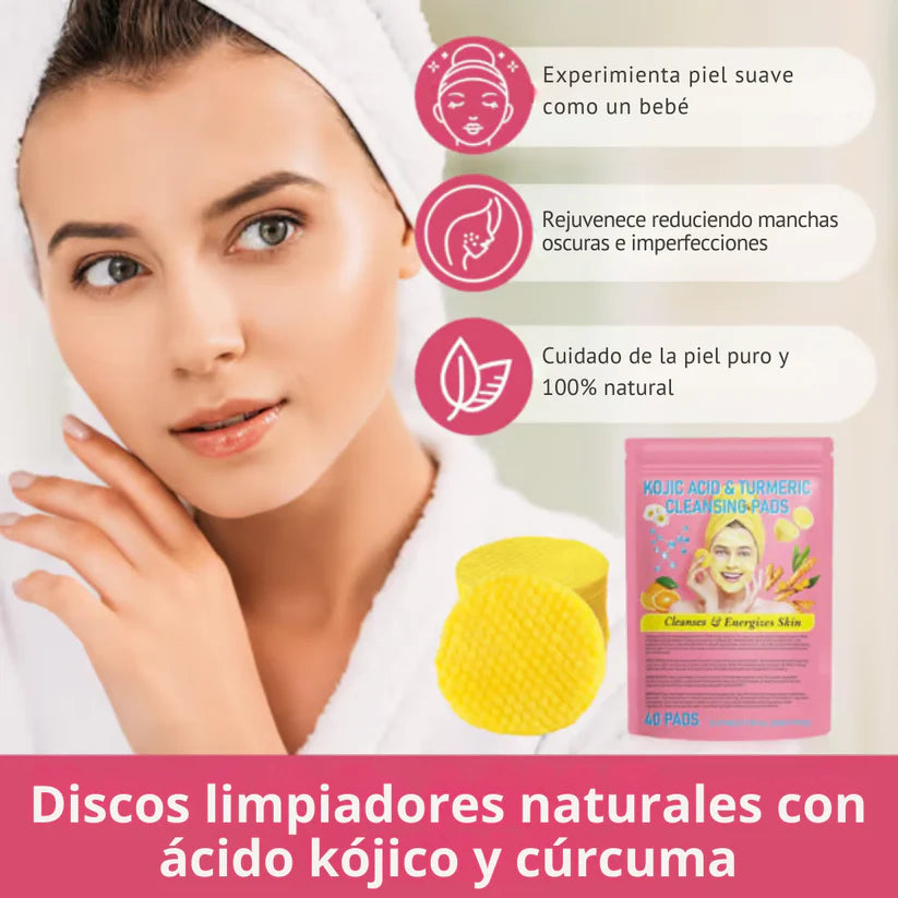 Almohadillas de cúrcuma y ácido kójico - piel radiante en menos de 2 semanas