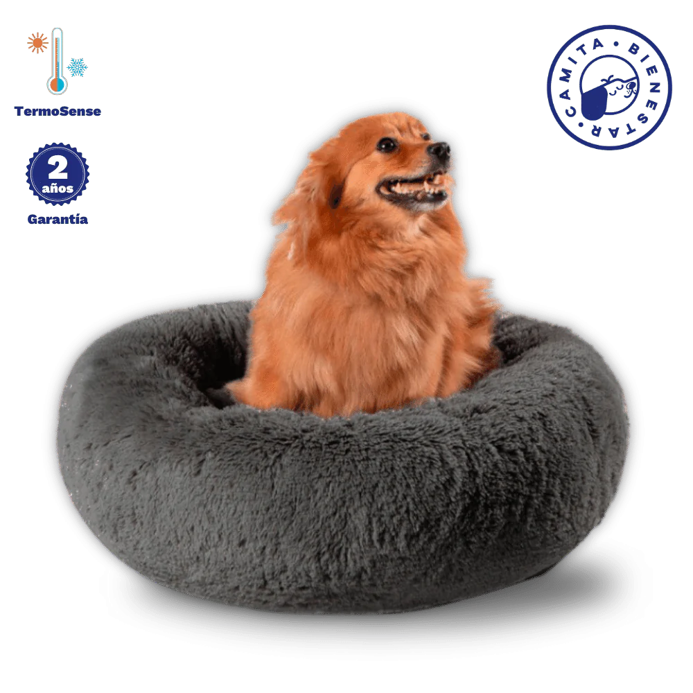 💤🍩 Camita Donut Bienestar para Mascotas Antiestrés🐶🐱