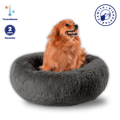 💤🍩 Camita Donut Bienestar para Mascotas Antiestrés🐶🐱