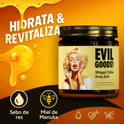 🧴✨EVIL GOODS® – Bálsamo de Sebo de Res Batido🐄 y Miel🐝 de Manuka 🌻