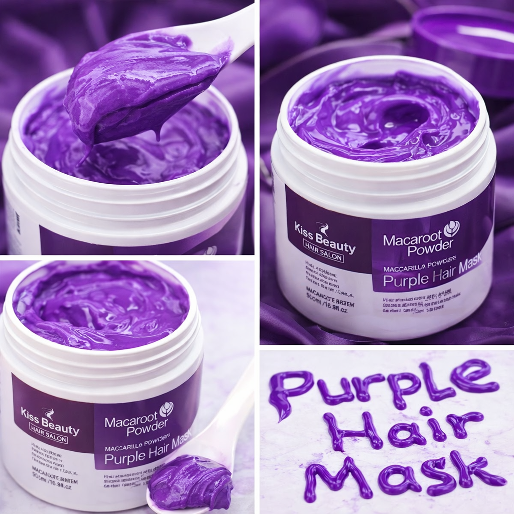 💜Mascarilla Kiss Beauty® Purple 500ML💜