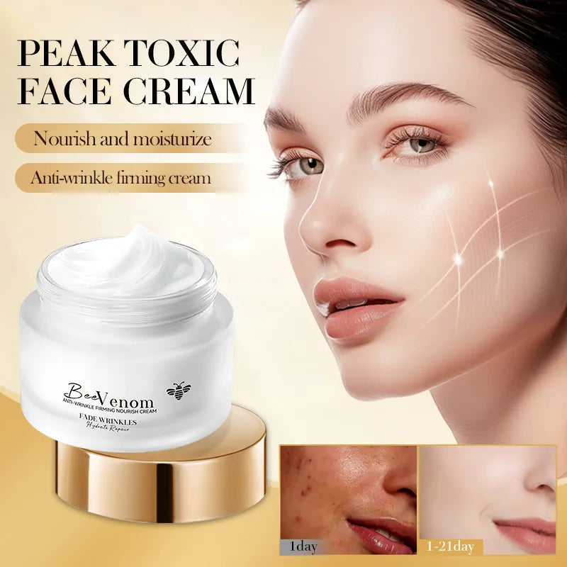💖Crema Facial Reafirmante Antiarrugas con Veneno de Abeja (50g) 🐝✨– Efecto Lifting Natural