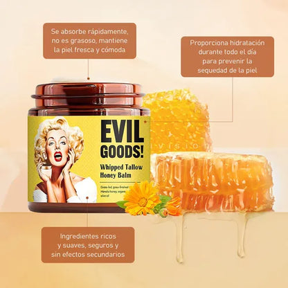 🧴✨EVIL GOODS® – Bálsamo de Sebo de Res Batido🐄 y Miel🐝 de Manuka 🌻