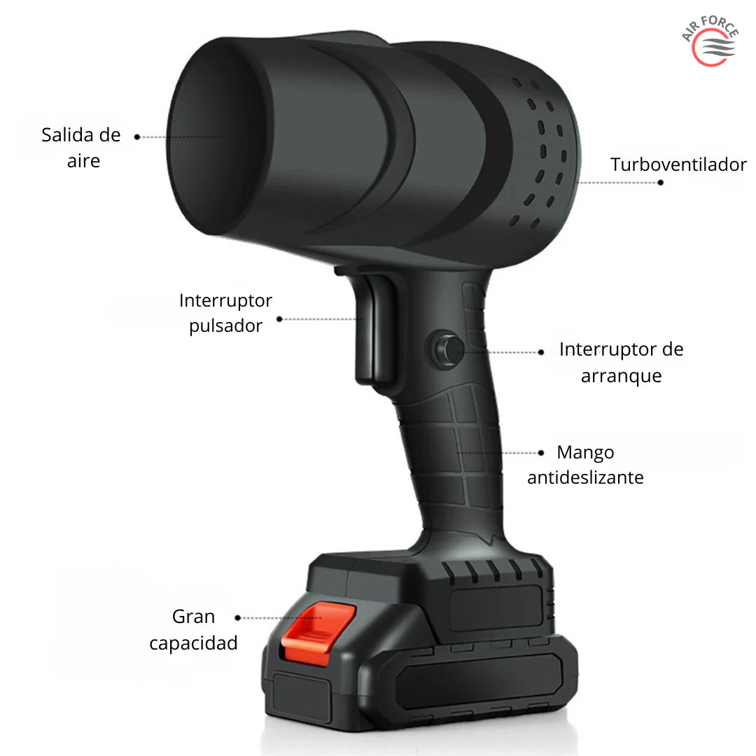 Soplador de aire potente TurboVortex🌪️ + dos baterías🔋⚡