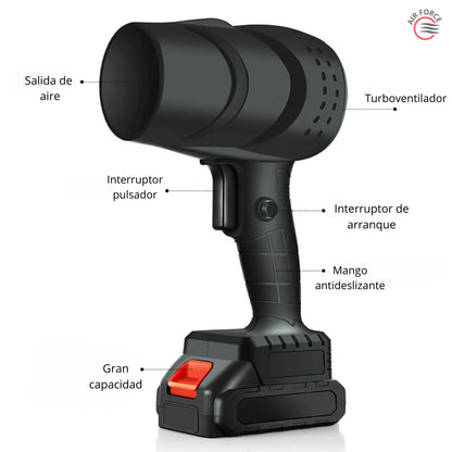 Soplador de aire potente TurboVortex🌪️ + dos baterías🔋⚡