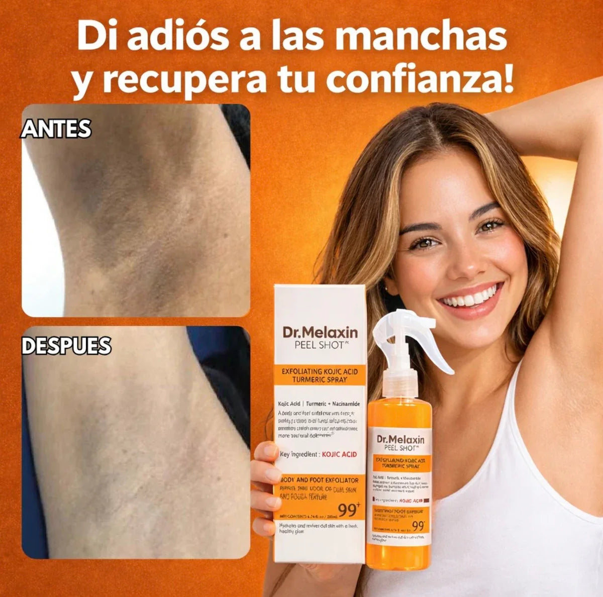 DR. MELAXIN EXFOLIANTE PEEL SHOT (Kojic Acid + Turm)