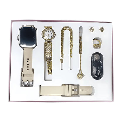 💖 SET SmartWatch Lady 💖 👸🏻Elegancia, Tecnología y Bienestar en un solo Set de Lujo ✨