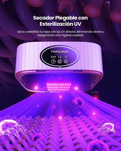 Secador Eléctrico Portátil de Diseño Plegable🔥👕 Seca tu ropa SIN SOL en minutos