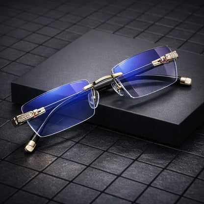 Pack de Gafas Antirayos Azules Multifocales Zoom + Funda de Cuero🎁