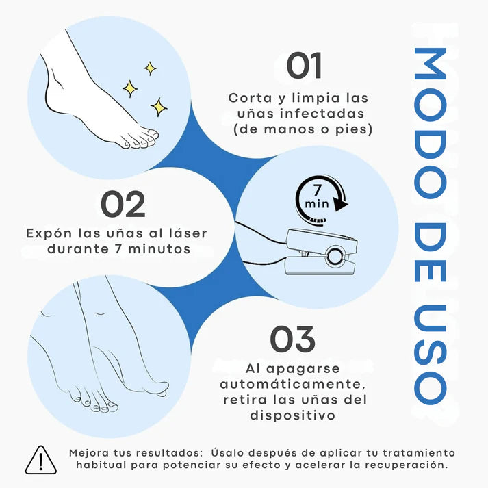 🛸Dispositivo laser LED  - Anti Hongos Uñas 👋🦠