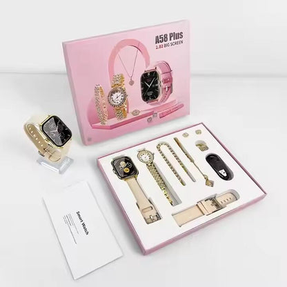 💖 SET SmartWatch Lady 💖 👸🏻Elegancia, Tecnología y Bienestar en un solo Set de Lujo ✨