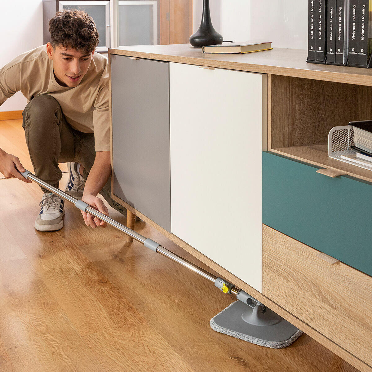 🌪️🌊Mopa Giratoria con Autolimpieza y Cubo Separador Selimop🏠✨