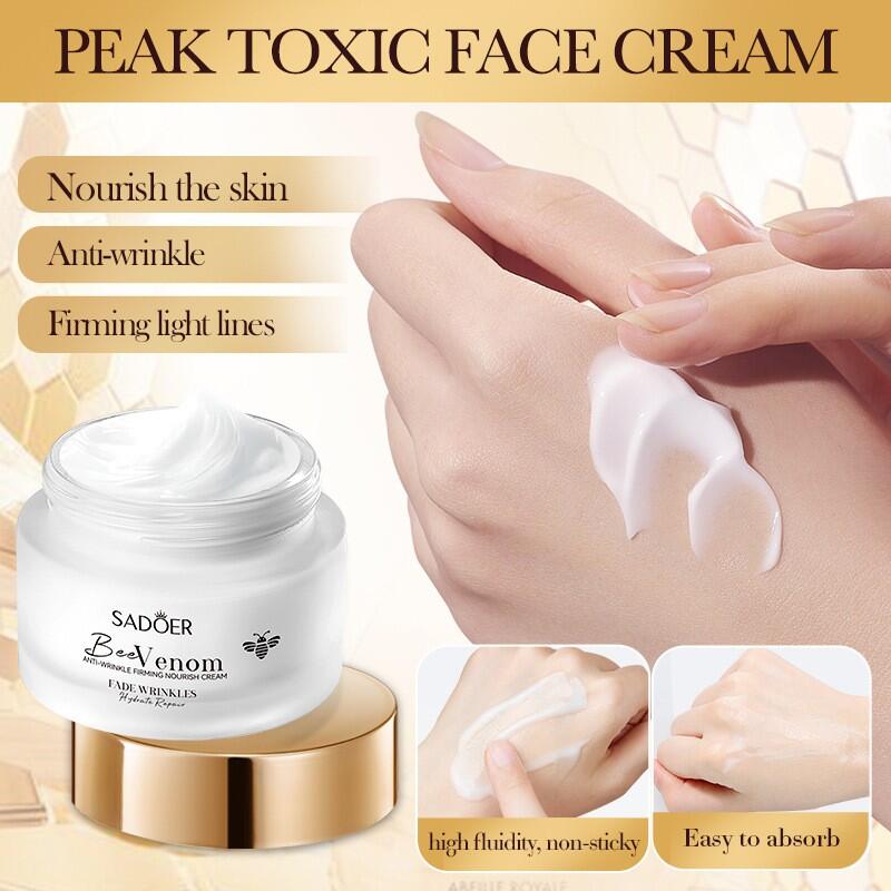 💖Crema Facial Reafirmante Antiarrugas con Veneno de Abeja (50g) 🐝✨– Efecto Lifting Natural