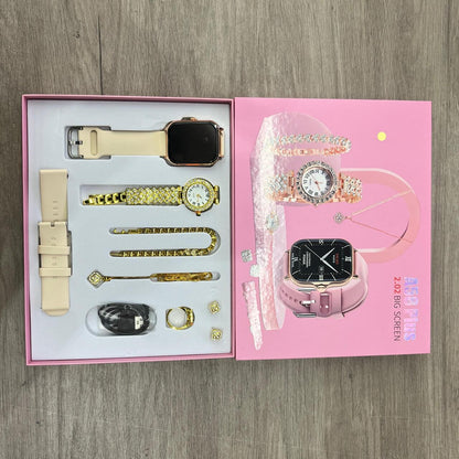 💖 SET SmartWatch Lady 💖 👸🏻Elegancia, Tecnología y Bienestar en un solo Set de Lujo ✨