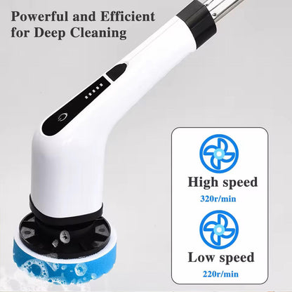 🔌🌊 CEPILLO DE LIMPIEZA ELÉTRICO 9 EN 1 🌟 🏠💪