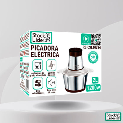 👩🏻‍🍳MoliChef™ - Molino Picadora Eléctrico de 2 Litros en Acero Inoxidable💪