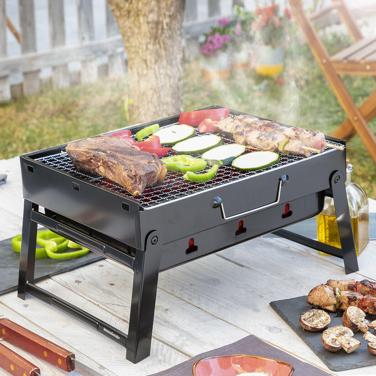 Barbacoa Plegable Portátil para Carbón BearBQ♨️