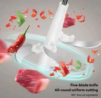 👩🏻‍🍳MoliChef™ - Molino Picadora Eléctrico de 2 Litros en Acero Inoxidable💪