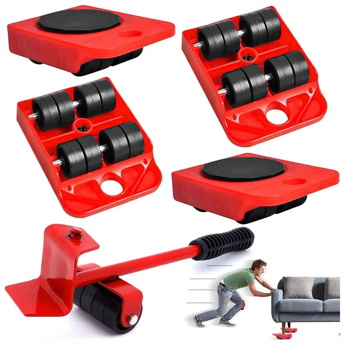 🏡🔧Gato Levanta Muebles para Hogar 5P - ¡Mueve y Levanta Muebles Pesados SIN Esfuerzo! 💪✨